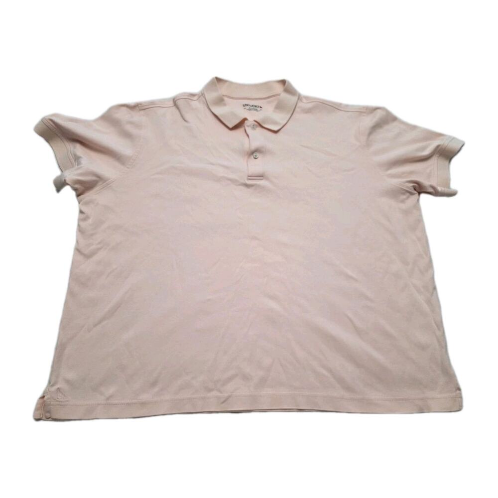 UNTUCKit Damaschino Polo Shirt Mens Pink Short Sleeve Cotton Regular XL Golf